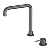 Mecca Hob Basin Nero Mixer Square Spout - Gunmetal